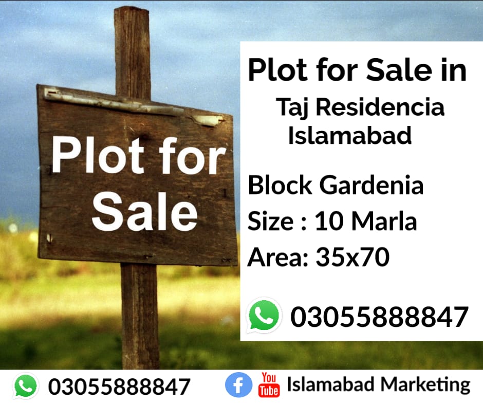 Plot for Sale in Taj Residencia Islamabad Rawalpindi 