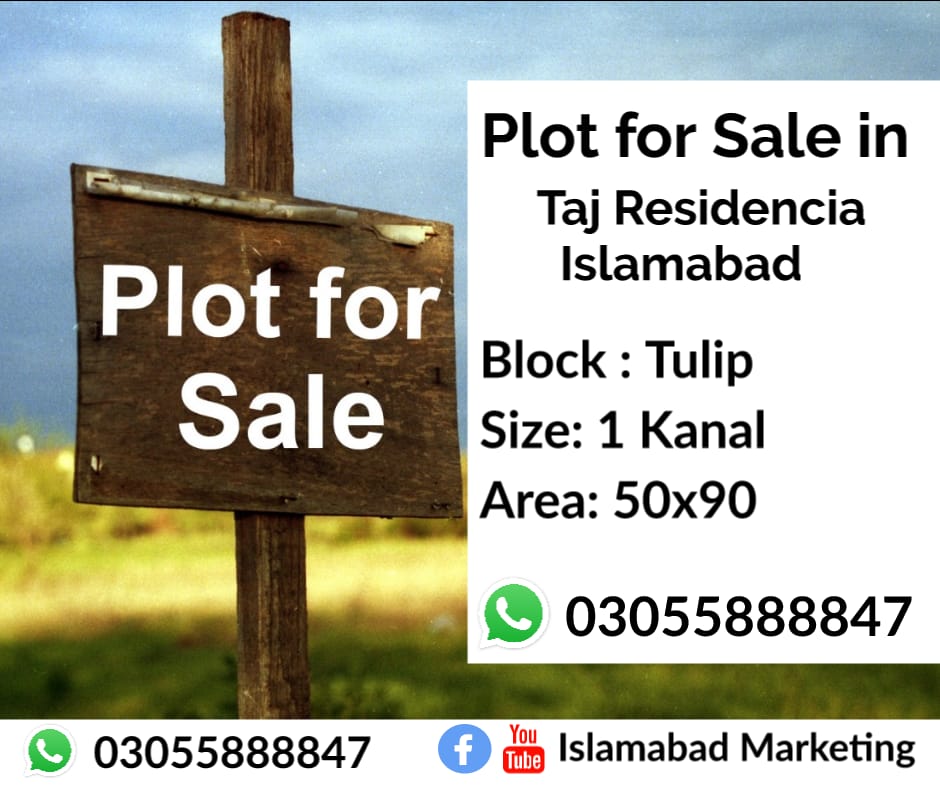 Plot for Sale in Taj Residencia Islamabad Rawalpindi 